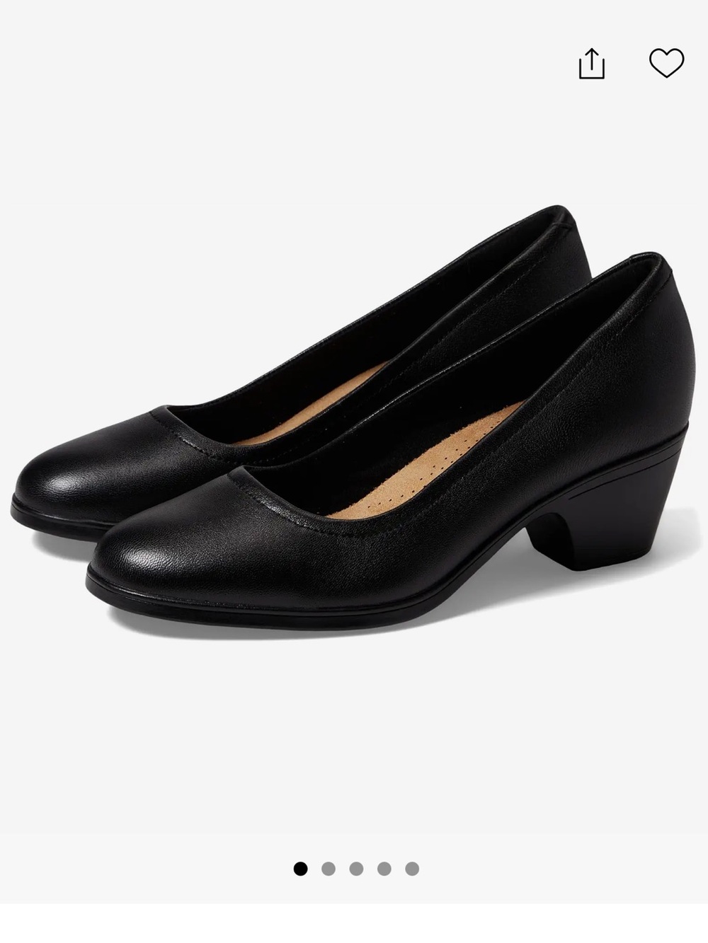 Clark’s Leather Emily 2 Ruby Pumps Size 9.5 New
